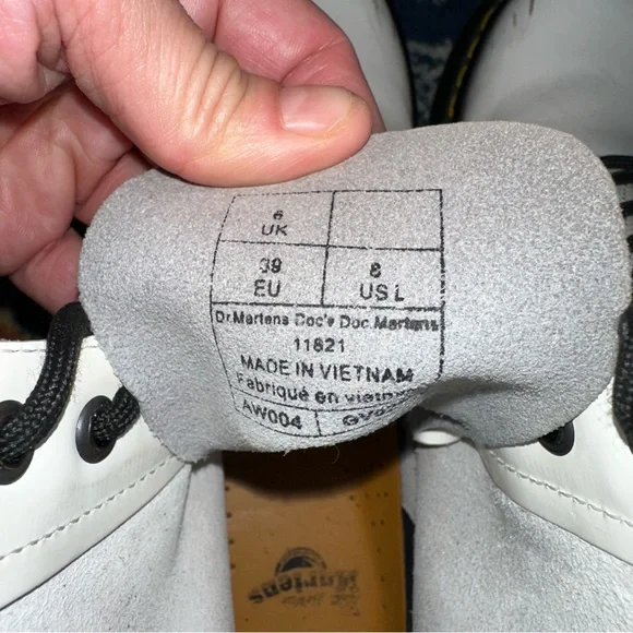 Dr Martens Boots Womens 8 Pascal Virginia Leather Up 1460 Original Grunge - Picture 7 of 8